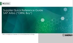 Supplier Quick Reference Guide SAP Ariba ("ORNL Buy")