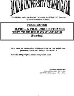 PROSPECTUS M.PHIL. & PH.D. -2018 ENTRANCE - Panjab ...