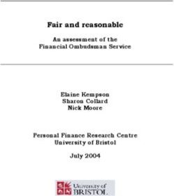 Fair and reasonable An assessment of the Financial Ombudsman Service Elaine Kempson Sharon Collard Nick Moore Personal Finance Research Centre ...