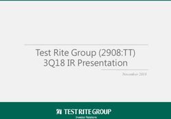 Test Rite Group (2908:TT) 3Q18 IR Presentation - November 2018