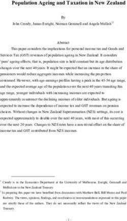 Population Ageing and Taxation in New Zealand - Victoria University ...