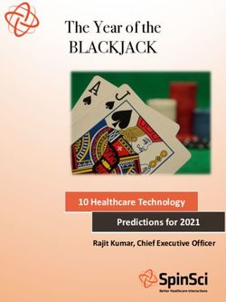The Year of the BLACKJACK - 10 Healthcare Technology - SpinSci