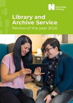 Library and Archive Service - Review of the year 2020 - Royal College of Nursing