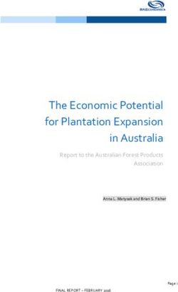 The Economic Potential for Plantation Expansion in Australia - Report to the Australian Forest Products Association