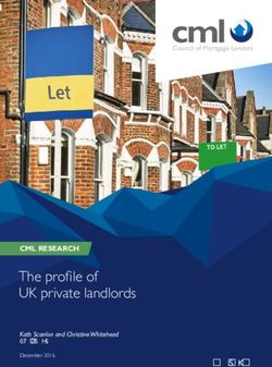 The Profile Of UK Private Landlords - CML RESEARCH - Www.cml.org.uk ...