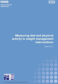 Measuring diet and physical activity in weight management interventions - March 2011