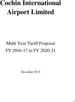 Cochin International Airport Limited - Multi Year Tariff Proposal FY 2016-17 to FY 2020-21 - Airports Economic Regulatory ...