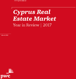 CYPRUS REAL ESTATE MARKET - YEAR IN REVIEW | 2017 WWW.PWC.COM.CY - PWC CYPRUS
