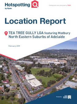 Location Report North Eastern Suburbs of Adelaide - TEA TREE GULLY LGA featuring Modbury - City of Tea Tree Gully