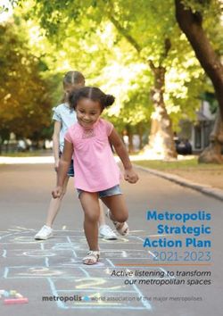 Metropolis Strategic Action Plan 2021-2023 - Active listening to transform our metropolitan spaces