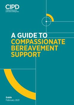 A GUIDE TO COMPASSIONATE BEREAVEMENT SUPPORT - Guide February 2021 - CIPD