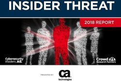 INSIDER THREAT 2018 REPORT - CA Technologies
