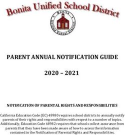PARENT ANNUAL NOTIFICATION GUIDE 2020 - 2021 - Bonita Unified ...