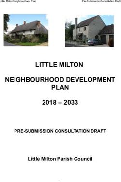 LITTLE MILTON NEIGHBOURHOOD DEVELOPMENT PLAN 2018 - 2033 Little Milton Parish Council