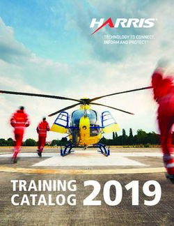 2019 TRAINING CATALOG - Harris Corporation