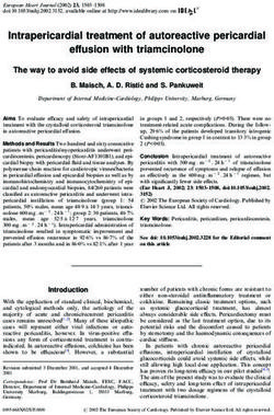 Intrapericardial Treatment Of Autoreactive Pericardial Effusion With ...