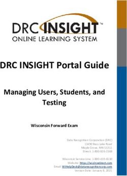 DRC INSIGHT Portal Guide - Managing Users, Students, And Testing