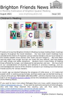 Brighton Friends News - A Monthly Publication of Brighton Quaker Meeting