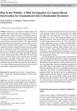 Play to the Whistle: A Pilot Investigation of a Sports-Based Intervention for Traumatized Girls in Residential Treatment