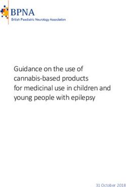 Guidance on the use of cannabis based products for medicinal use in children and young people with epilepsy - 31 October 2018