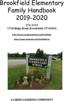 Brookfield Elementary Family Handbook 2019-2020 - A CARING LEARNING COMMUNITY - 276-3153 1728 Ridge Road, Brookfield, VT 05036 - Orange ...