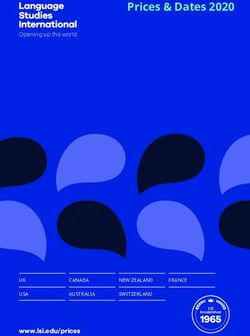 Prices & Dates 2020 Opening up the world - UK