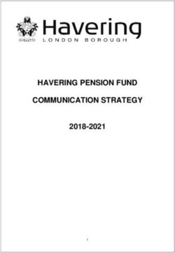 HAVERING PENSION FUND COMMUNICATION STRATEGY 2018-2021