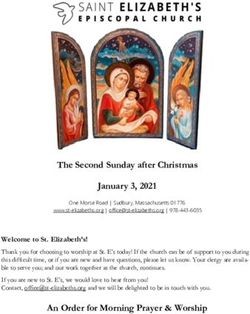 The Second Sunday after Christmas January 3, 2021