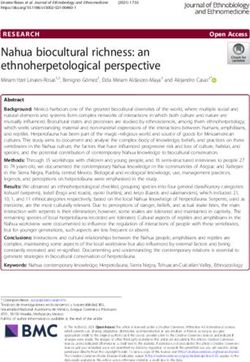 Nahua biocultural richness: an ethnoherpetological perspective