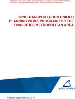 2020 TRANSPORTATION UNIFIED PLANNING WORK PROGRAM FOR THE TWIN CITIES METROPOLITAN AREA