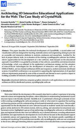Architecting 3D Interactive Educational Applications for the Web: The Case Study of CrystalWalk - MDPI