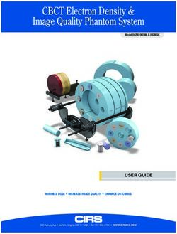 CBCT Electron Density & Image Quality Phantom System - USER GUIDE - CIRS
