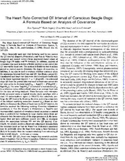 The Heart Rate-Corrected QT Interval of Conscious Beagle Dogs: A Formula Based on Analysis of Covariance
