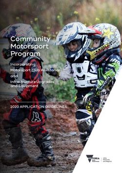 Community Motorsport Program - 2020 APPLICATION GUIDELINES Incorporating: Motorsport Club Assistance and Infrastructure Upgrades and Equipment ...