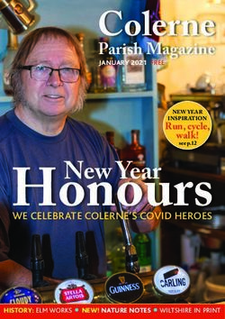 Honours - Colerne Parish Magazine - box, colerne & rudloe link