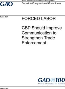 FORCED LABOR CBP Should Improve Communication to Strengthen Trade Enforcement - Report to Congressional Committees
