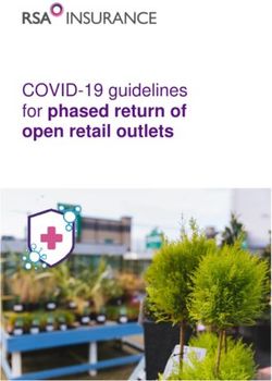 COVID-19 guidelines for phased return of open retail outlets - RSA Insurance