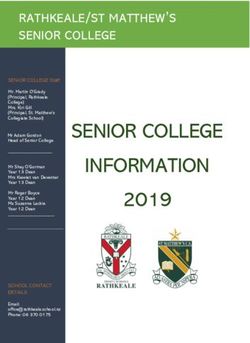 SENIOR COLLEGE INFORMATION 2019 - RATHKEALE/ST MATTHEW'S SENIOR COLLEGE