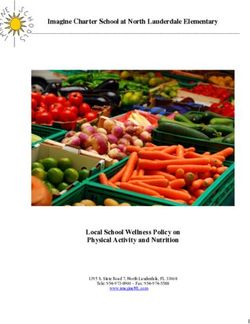 Imagine Charter School at North Lauderdale Elementary - Local School Wellness Policy on Physical Activity and Nutrition