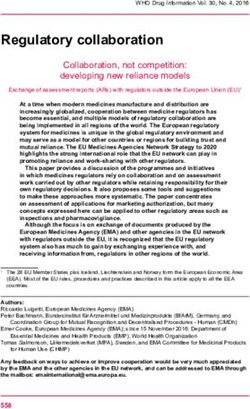 Regulatory collaboration - World Health Organization