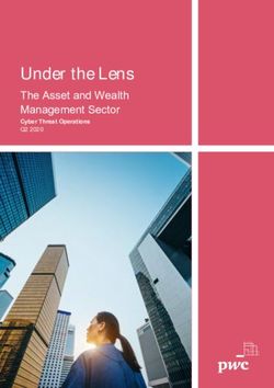 UNDER THE LENS THE ASSET AND WEALTH MANAGEMENT SECTOR - CYBER THREAT OPERATIONS Q2 2020 - PWC