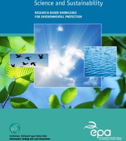 Science and Sustainability - RESEARCH-BASED KNOWLEDGE FOR ENVIRONMENTAL PROTECTION - Epa