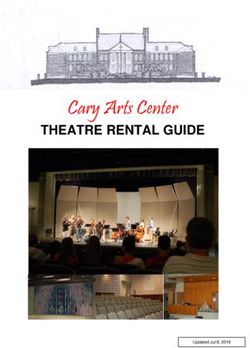 Cary Arts Center THEATRE RENTAL GUIDE - Town of Cary