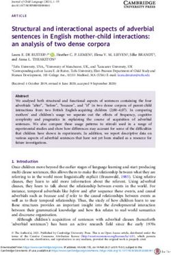 Structural and interactional aspects of adverbial sentences in English mother-child interactions: an analysis of two dense corpora