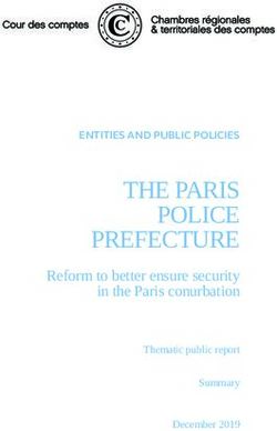 THE PARIS POLICE PREFECTURE - Reform to better ensure security in the Paris conurbation - Cour des comptes