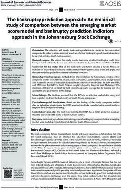 The bankruptcy prediction approach: An empirical study of comparison between the emerging market score model and bankruptcy prediction indicators ...