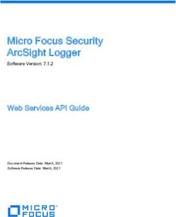 Micro Focus Security ArcSight Logger - Web Services API Guide Software Version: 7.1.2