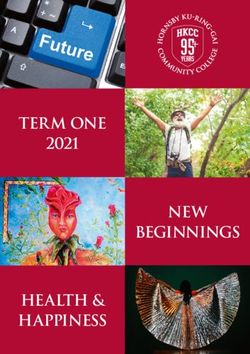 TERM ONE - HEALTH & HAPPINESS - 2021 new beginnings