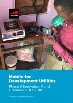 Mobile for Development Utilities - Phase 3 Innovation Fund Grantees: 2017-2018 - GSMA