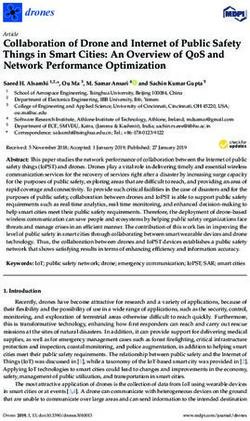 COLLABORATION OF DRONE AND INTERNET OF PUBLIC SAFETY THINGS IN SMART CITIES: AN OVERVIEW OF QOS AND NETWORK PERFORMANCE OPTIMIZATION - MDPI